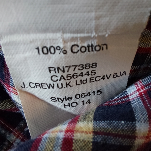 J.Crew Men's XL Checked Button -Down Long-Sleeve Shirt, Slim-fit - Picture 6 of 9